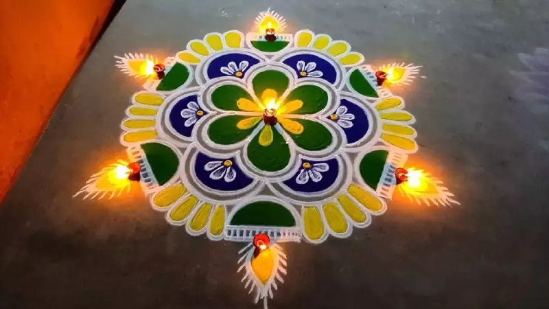 ಕೋಲು ರಂಗೋಲಿಯ ವಿನ್ಯಾಸ